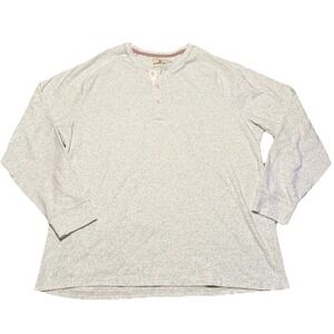 Normal Brand Henley Shirt Mens 2XL Button Performance Everyday Heather Gray XXL